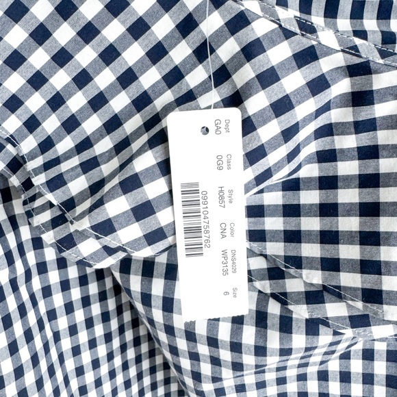 J Crew Gingham One-shoulder Ruffle Blouse - Picture 4 of 4